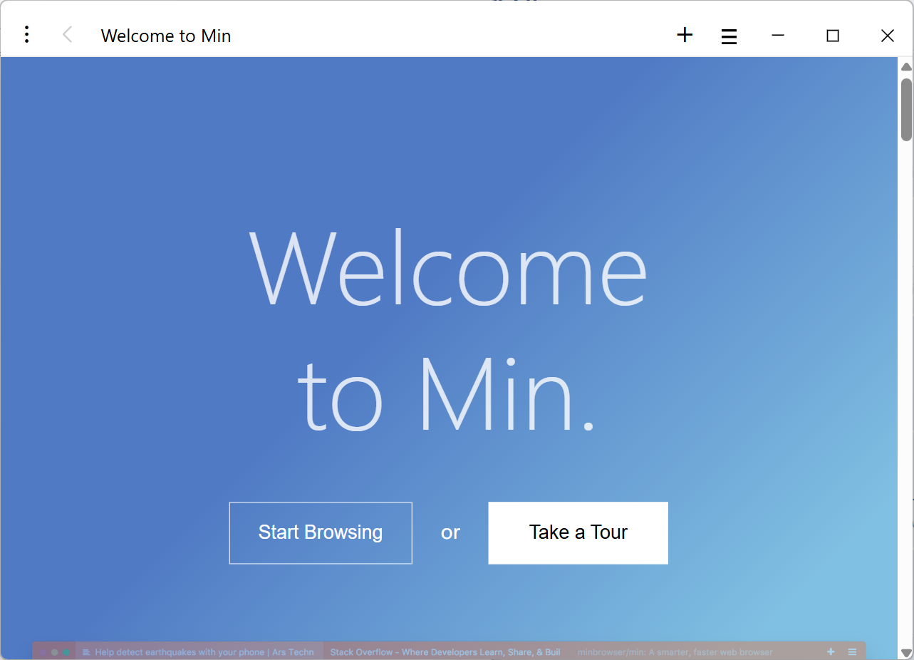 minbrowser screenshot