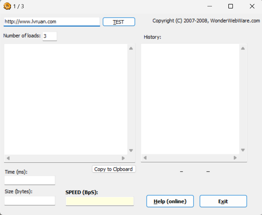 Page Speed Tester screenshot