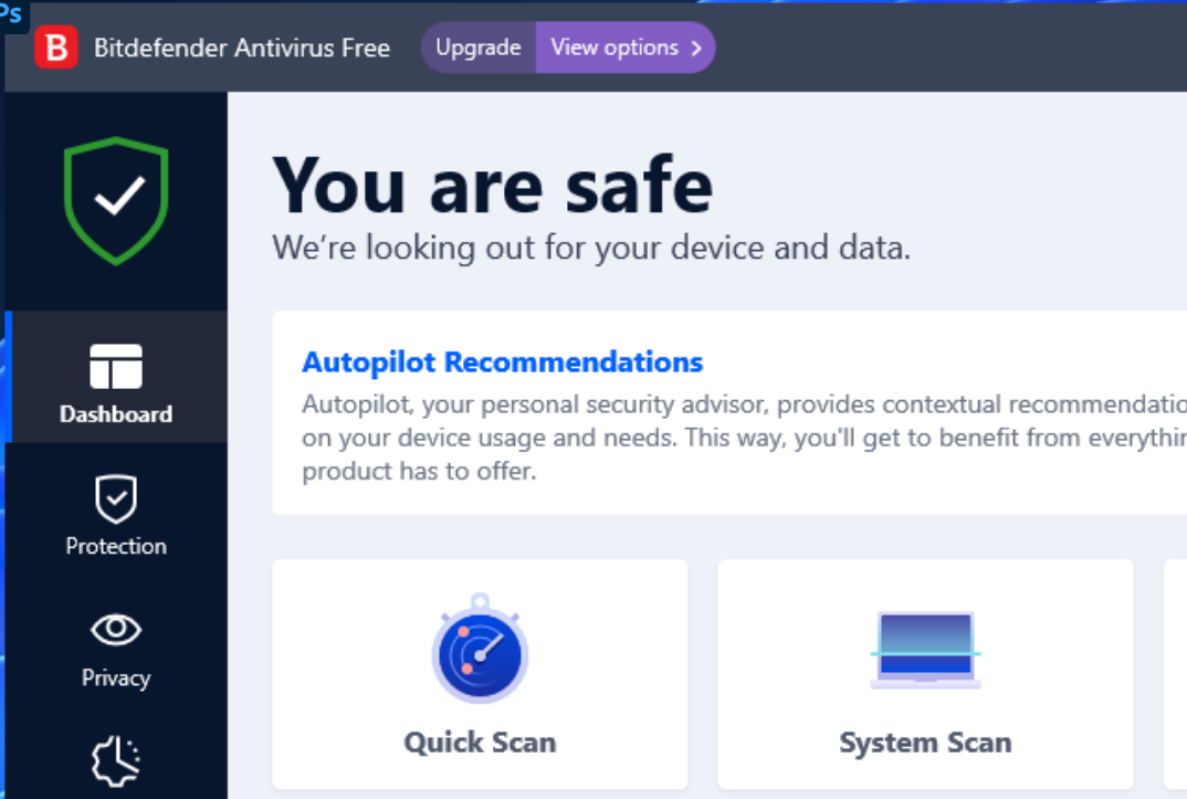 Bitdefender Antivirus Free screenshot