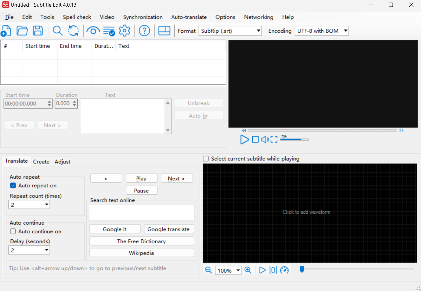 Polyglot Subtitler screenshot