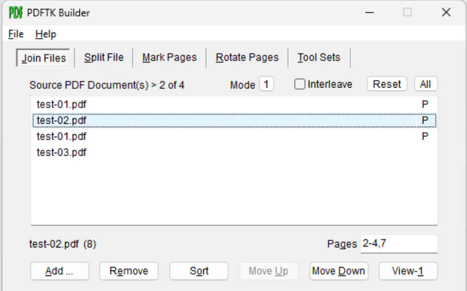 PDFTK Builder screenshot