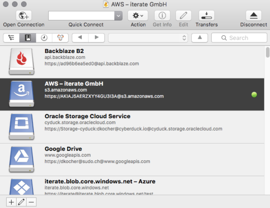 Cyberduck screenshot