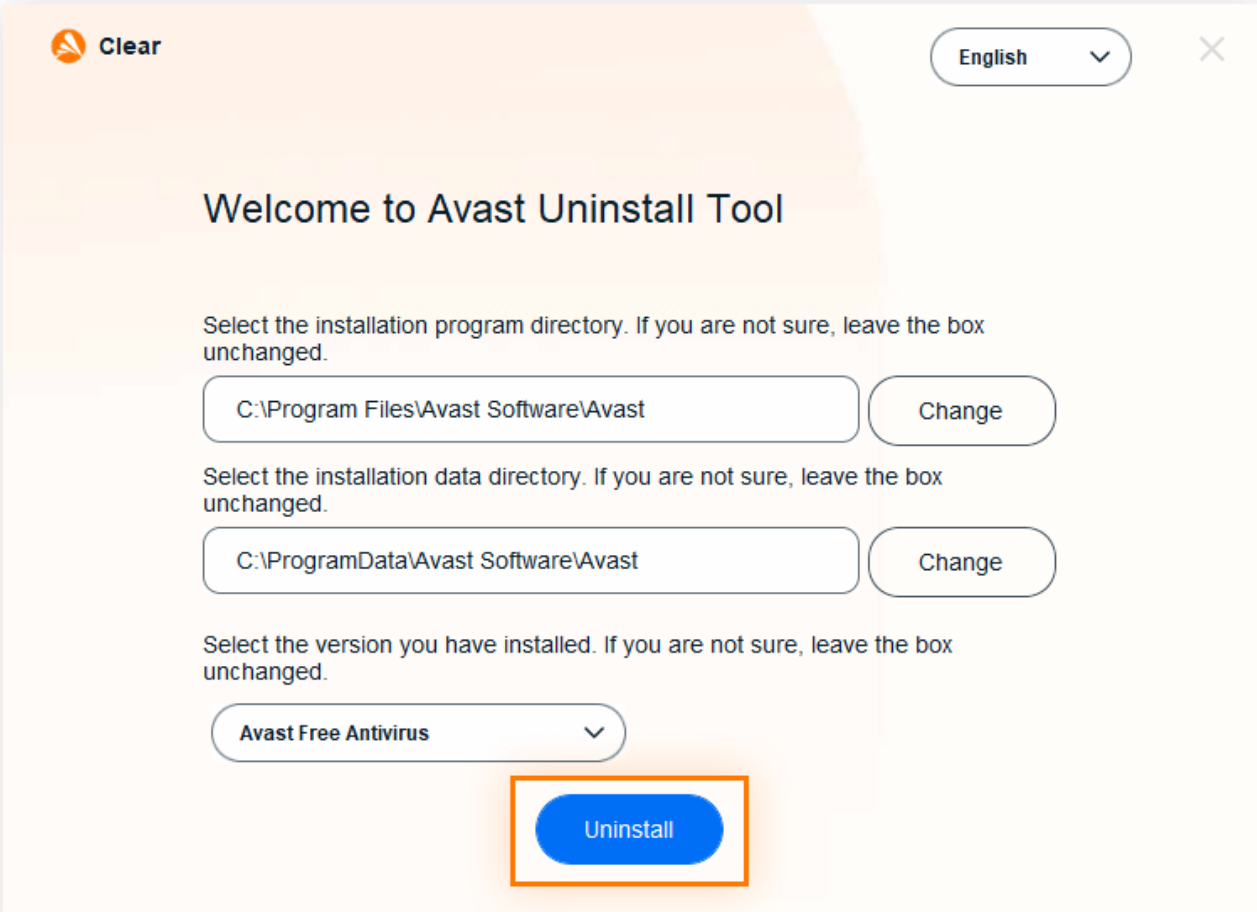 Avast Clear screenshot