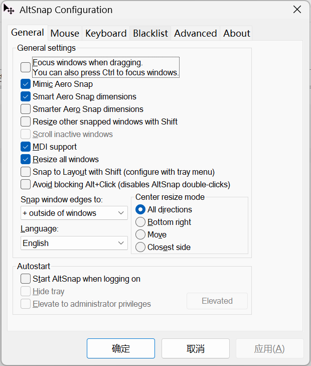 AltSnap screenshot