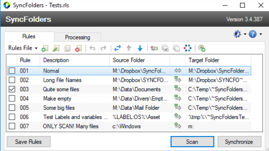 SyncFolders screenshot