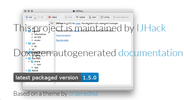 qtpass screenshot