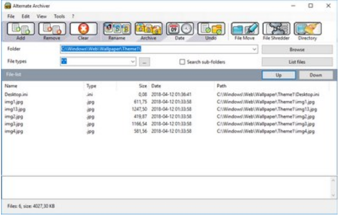 Alternate Archiver screenshot