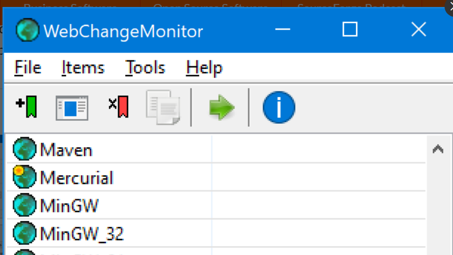 WebChangeMonitor screenshot