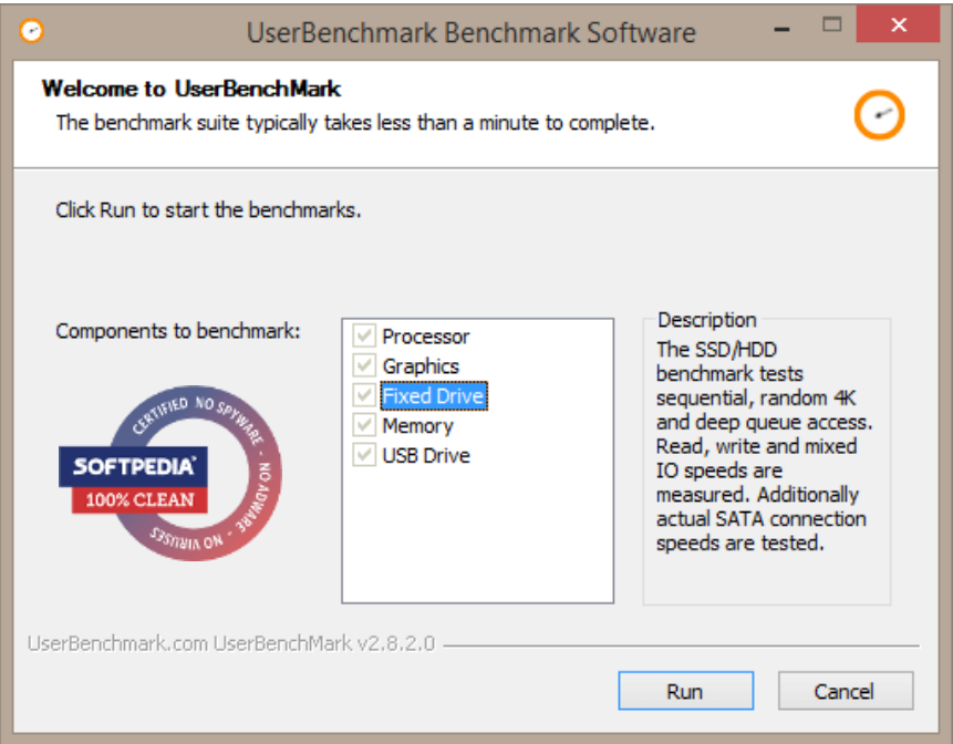 UserBenchmark screenshot